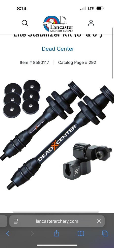 Hunter Verge Stabilizer Kit Dead Center, Dead Level