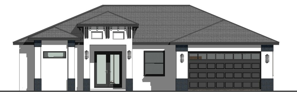 BLUEPRINTS CONTEMPORARY HOUSE PLAN ARCHUP #110P