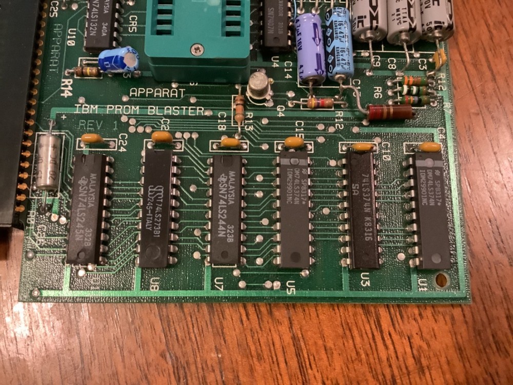Vintage Apparat IBM Blaster programmer w/ 28 pin Textool socket & Extender Card