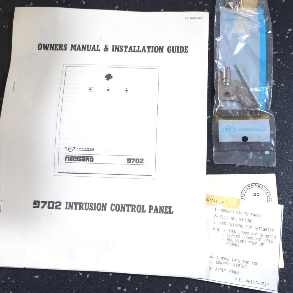 EDWARDS - NiteGaurd - 9702 - Intrusion Control Panel