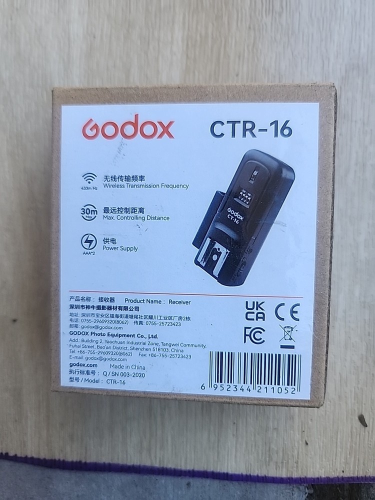 US Godox CTR-16 Wireless Flash Receiver for CT-16 Canon Nikon(Without Trigger)