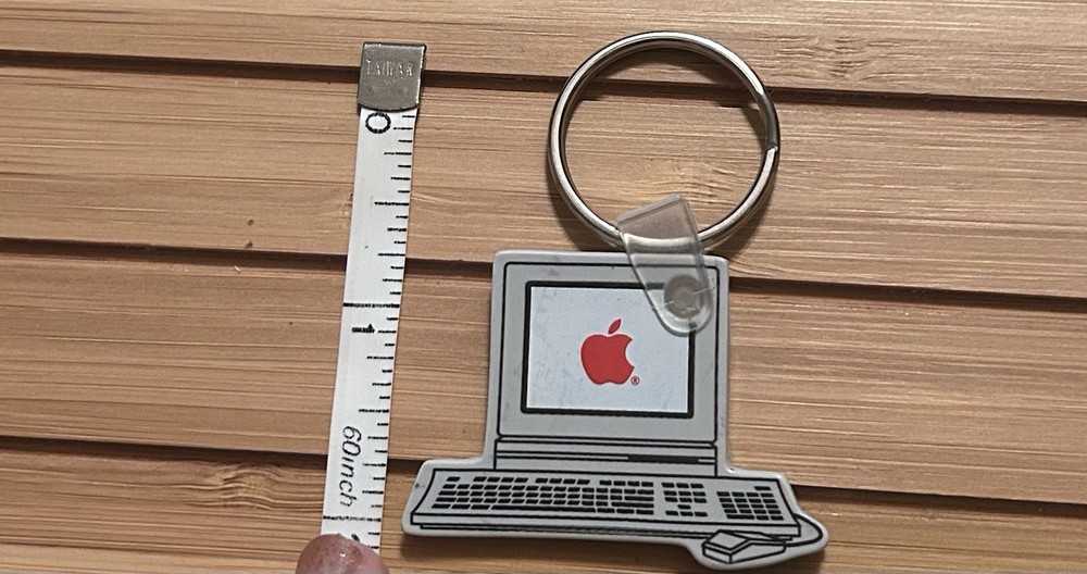 Vintage Rare Apple Computer Keychain