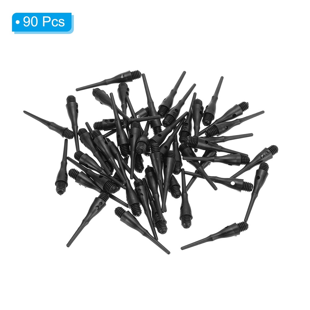 90 Pack Plastic Dart Tips 2BA Thread Soft Tip Dart Points Replacement Dart