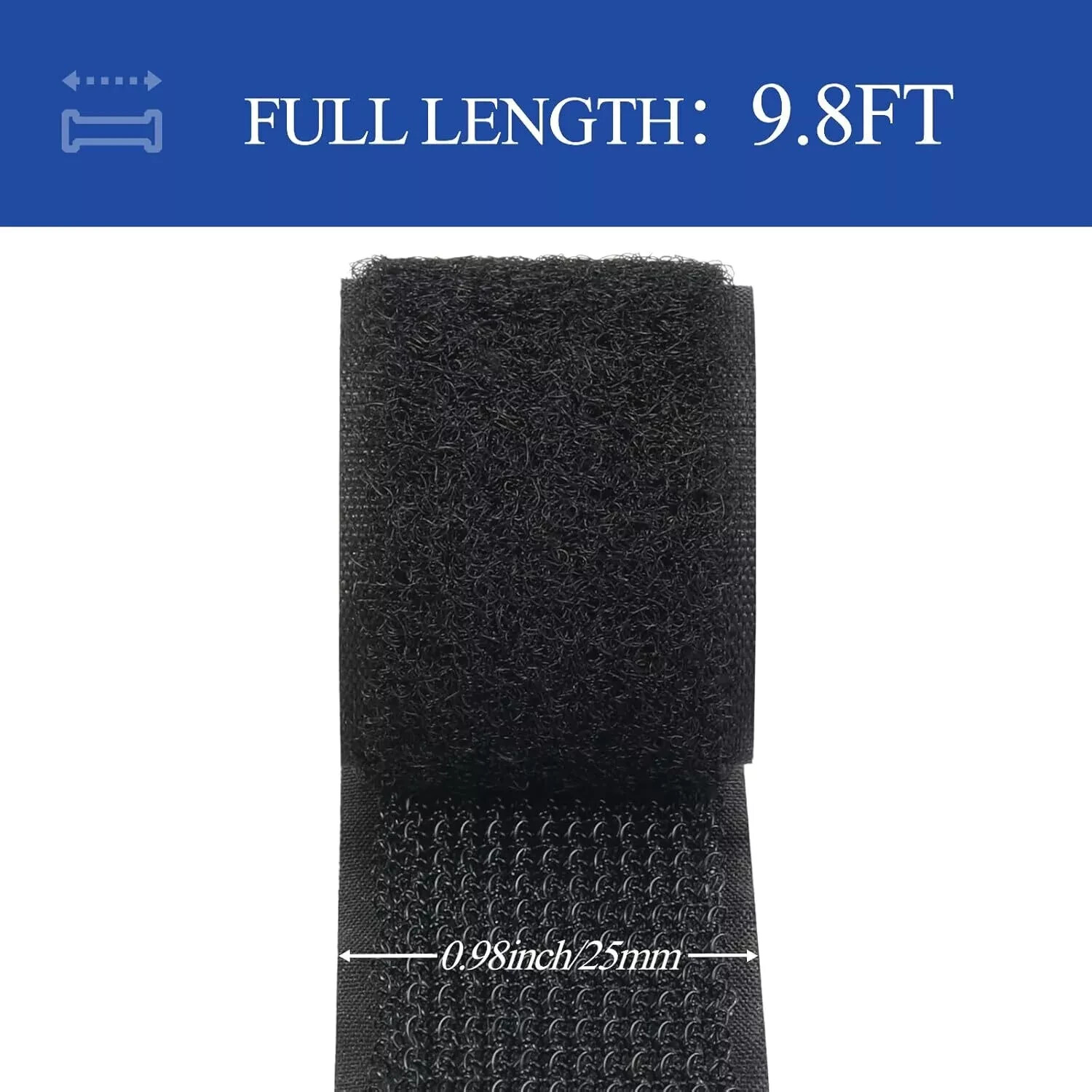 3M Hook and Loop Tape with Adhesive, Heavy Duty Self Sticky Interlocking Tape, S