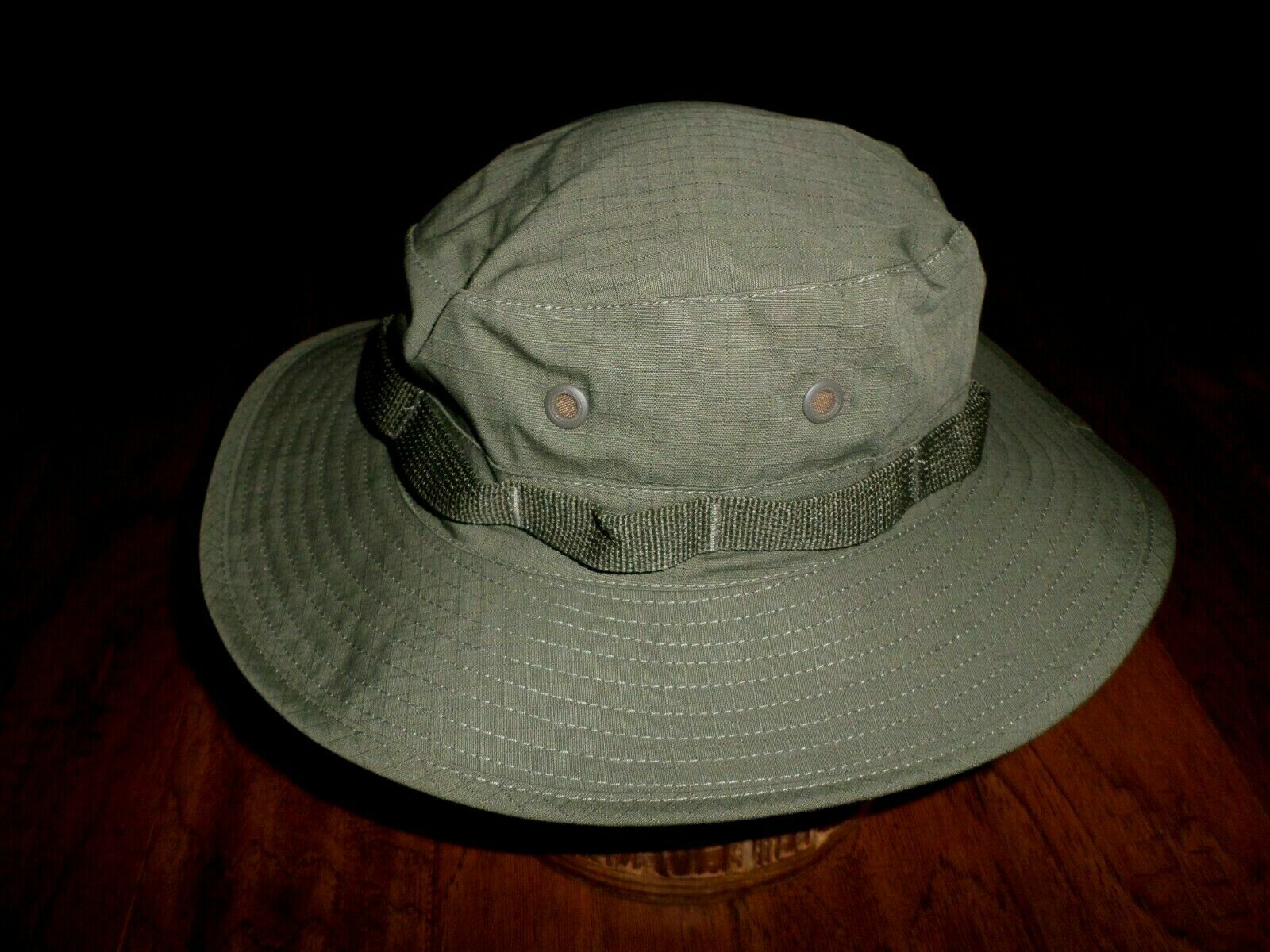 OD GREEN VIETNAM MILITARY TYPE II JUNGLE BOONIE HAT REPRODUCTION LARGE 7 1/2