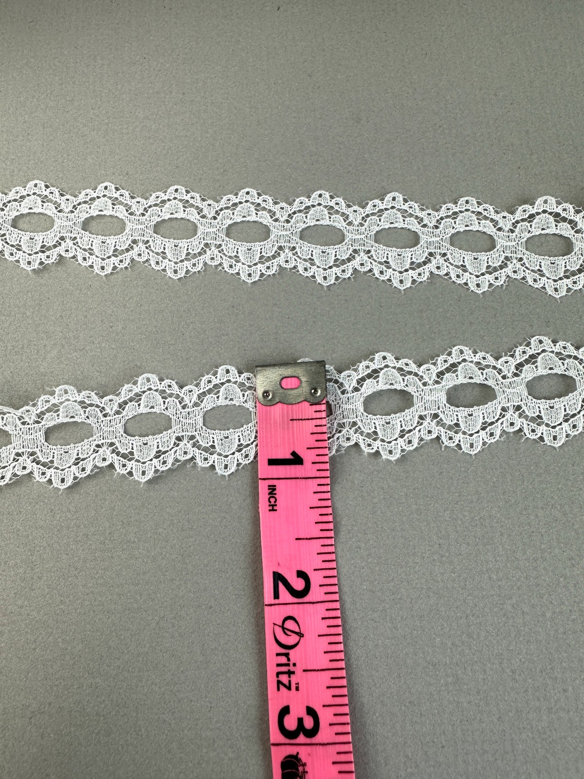 Vintage Lace Trim White 3/4"W 250 Yd Spool Sewing Lingerie