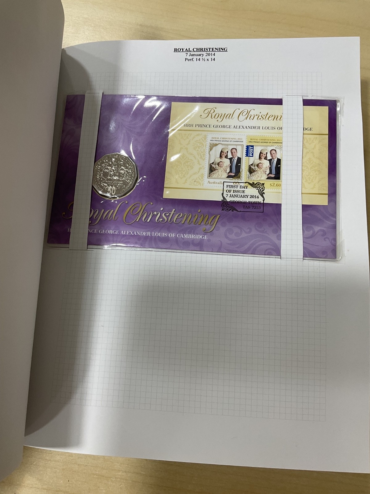 Australian stamps, coin covers + presentation pack. 2014. Album. G/127