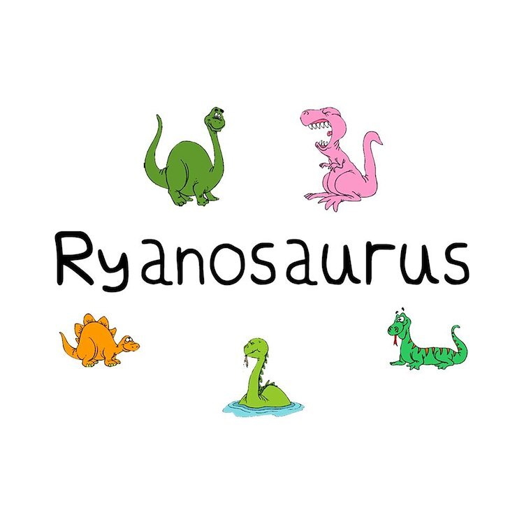CafePress Ryanosaurus 10" Wall Clock (194963785)