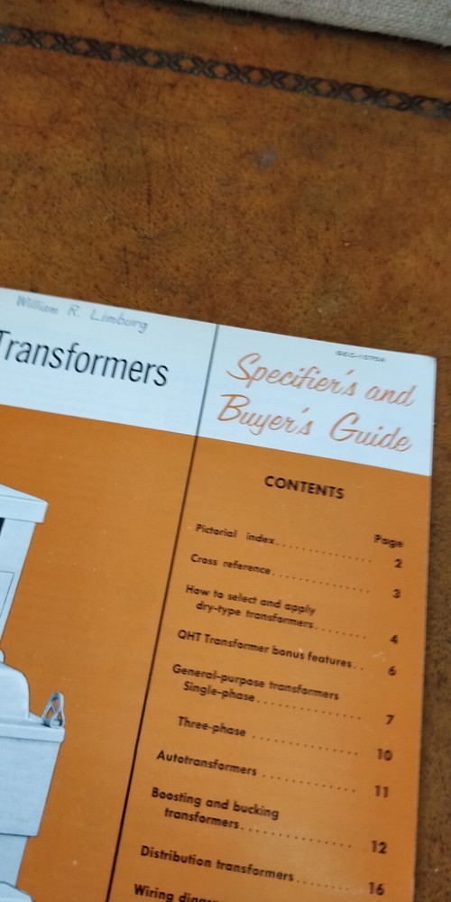 1963 ~ General Electric ~ Dry-type Transformers ~ Catalog Specs Buyers Guide