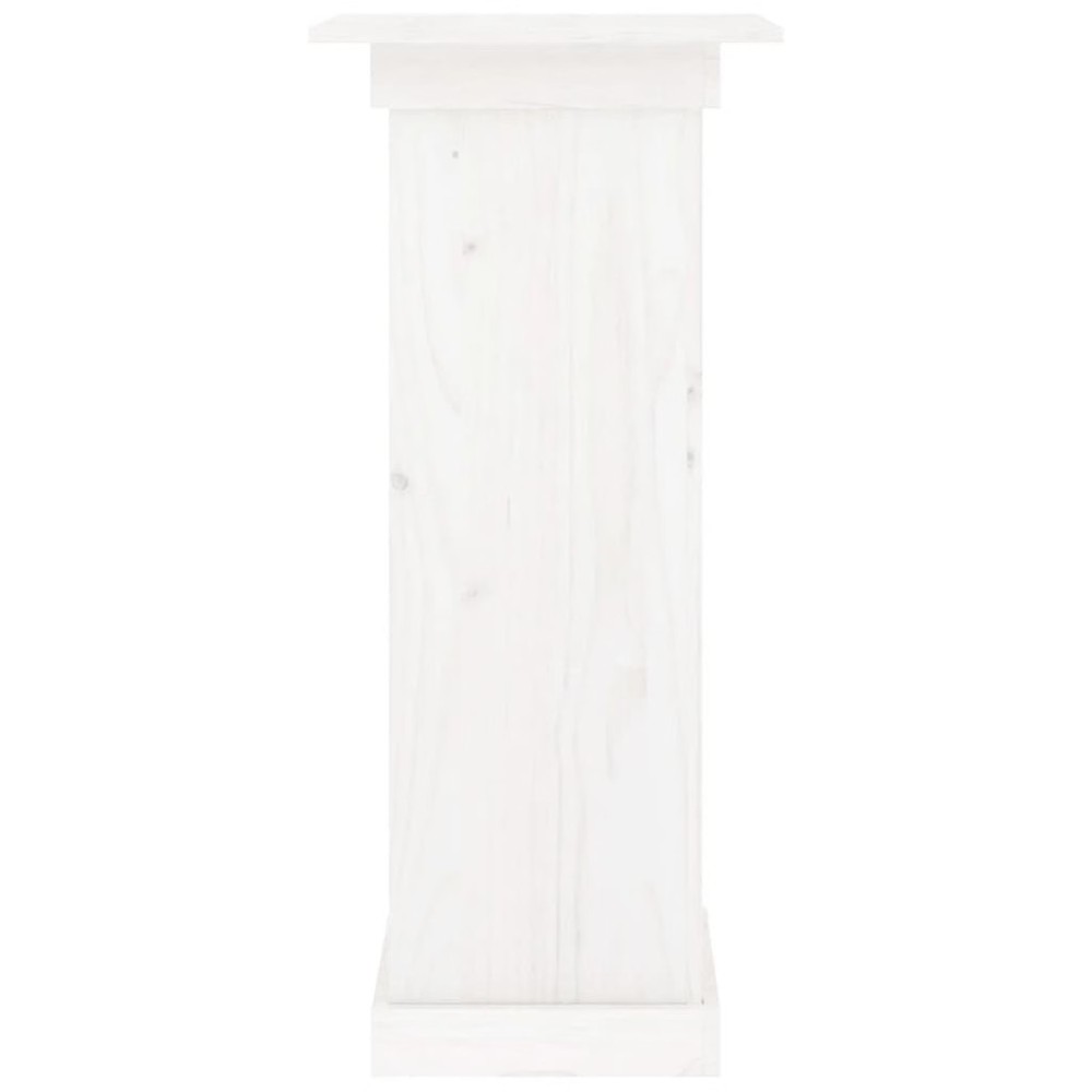 Flower Stand White Solid pine wood Medium Decorative Inlays