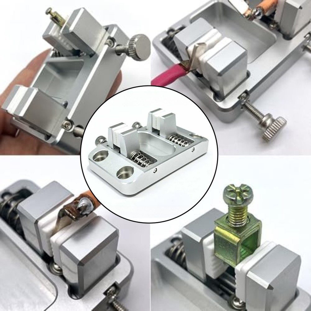 Aluminum Welding Clamp for Electronic Workshop Use with Secure Grip Jaws