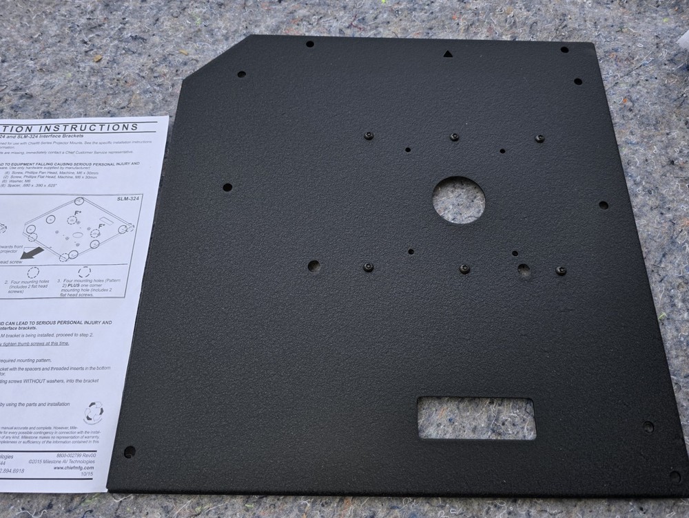 Chief legrand RPM Interface Bracket - SLM324 missing a little hardware