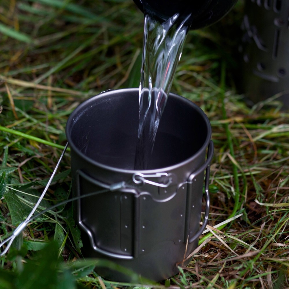 Folding Bail Handle for Camping Mugs | Stainless Steel Nesting Cup Handle