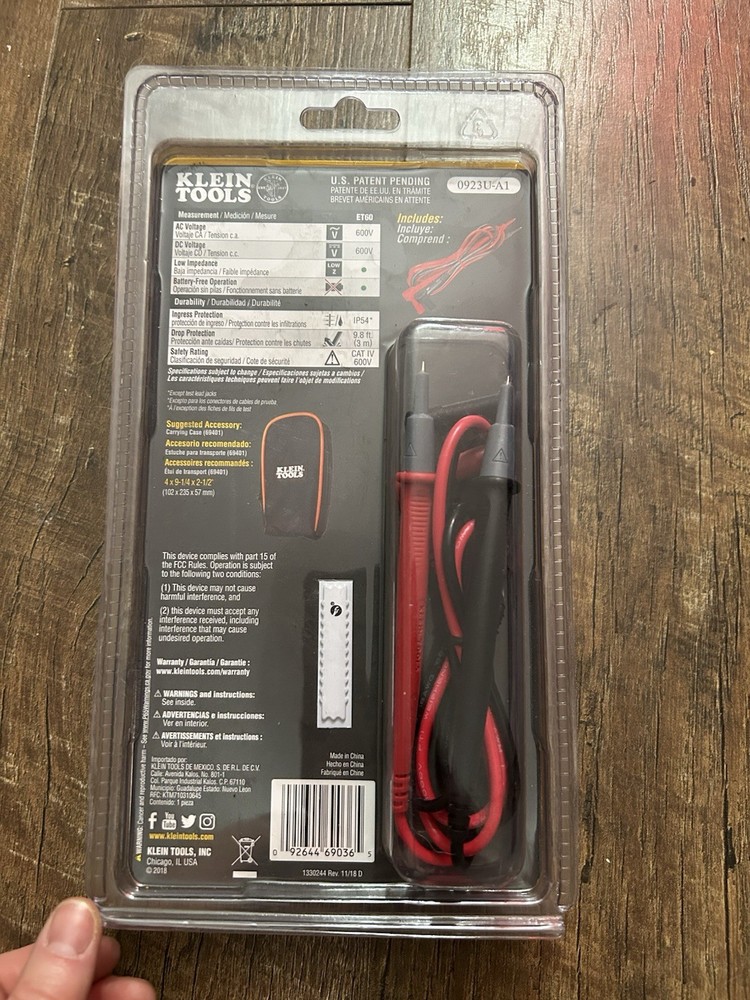 Klein Tools Electronic AC/DC Voltage Tester