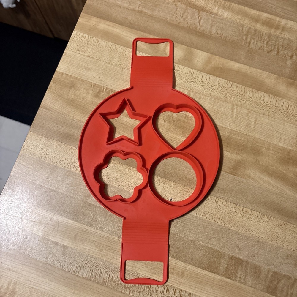 Shapes 4 Hole Silicone Mold Pancake Maker Nonstick Egg Ring Maker Kitchen