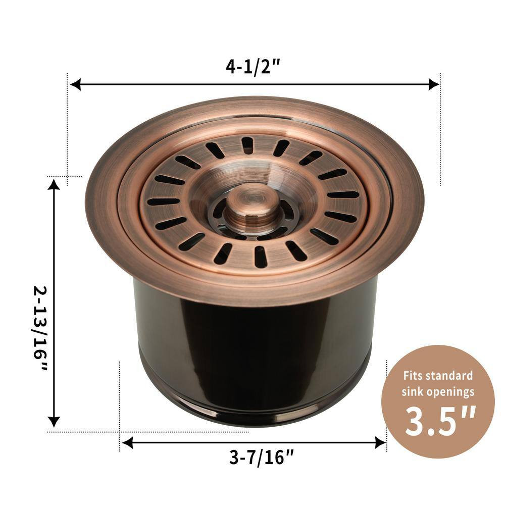 Antique Copper Garbage Disposal Stopper Kitchen Sink Drain