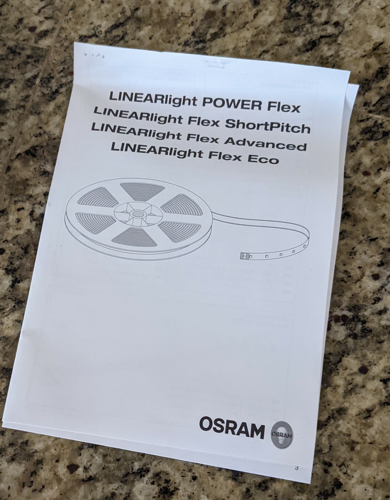 Osram LF06P2-W5F-830 LINEARlight POWER 3000K Flexible LED Light Strip 9'