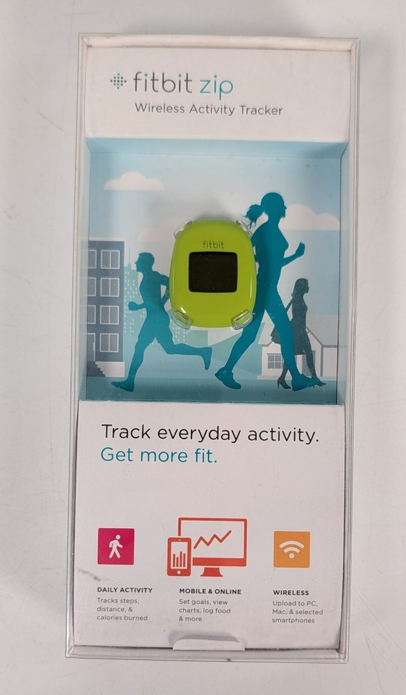 Fitbit Zip Wireless Activity Tracker Lime Green - Lightly Used with Box