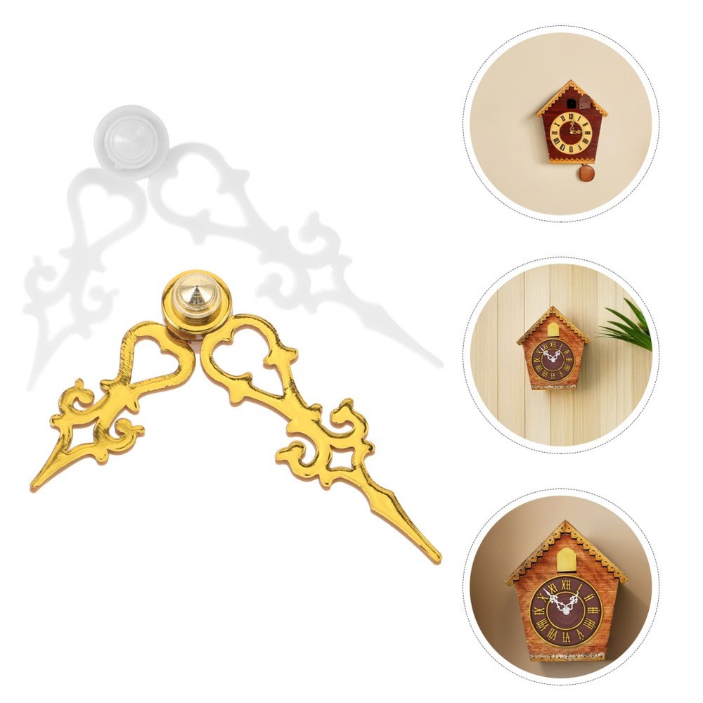 2 Sets Cuckoo Clock Wall Pointers Building Tools Parts Replacement