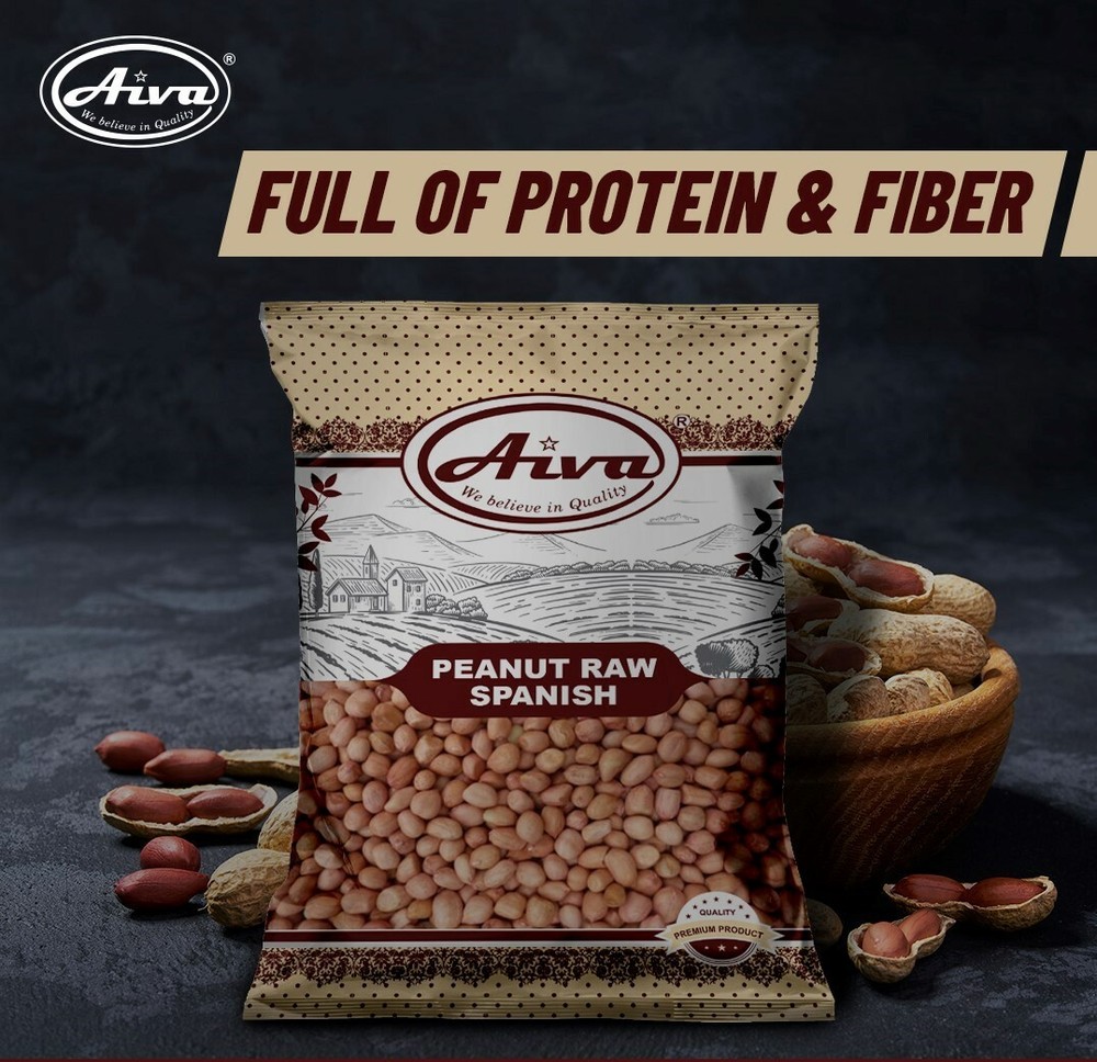 AIVA Raw Spanish Peanuts - 5 lb. Box