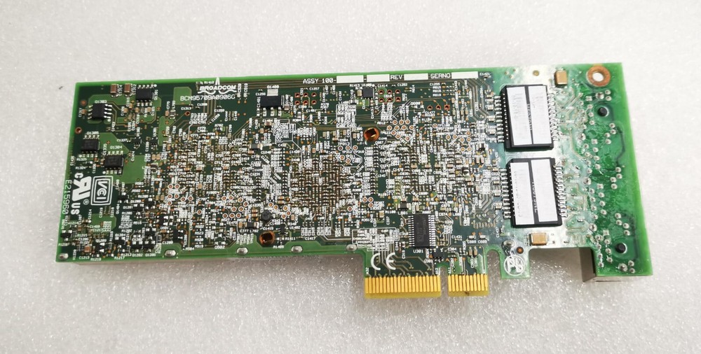 BROADCOM PCI-E 4 Port GBit NETWORK CARD 74-6929-01 A06