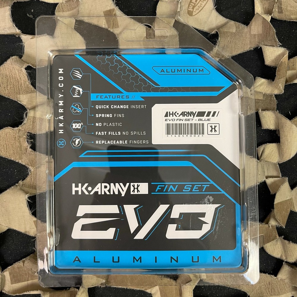 NEW HK Army EVO Replacement Fin Set - Blue (2 Pack)