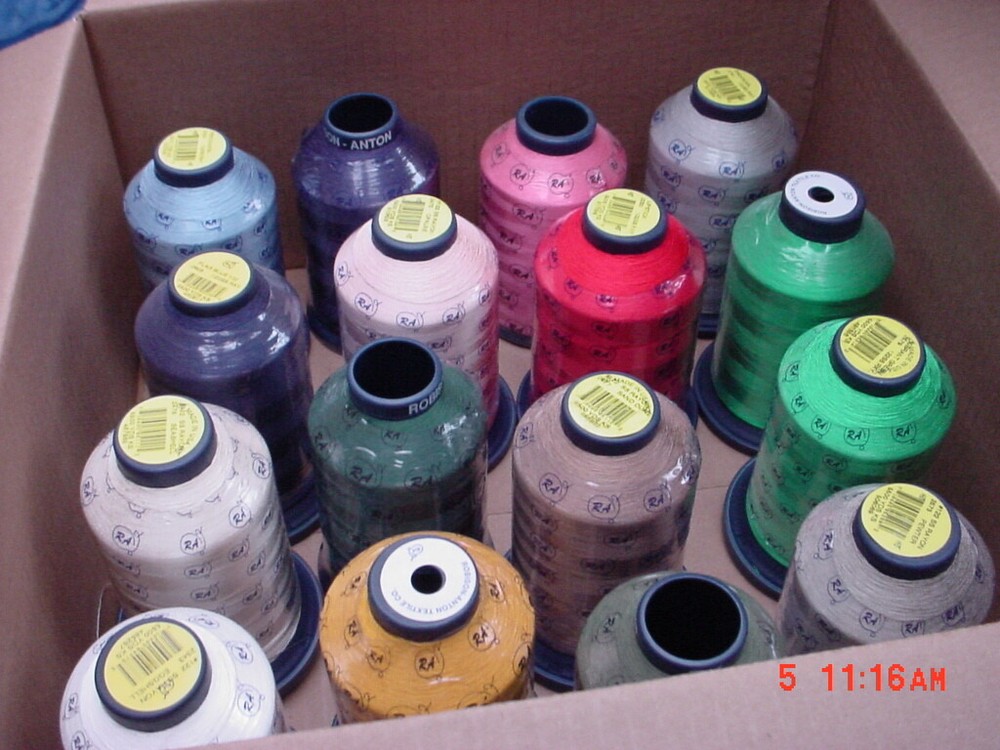 16 Cones Robison Embroidery Thread 5,000 Meter Rayon (EMB12)