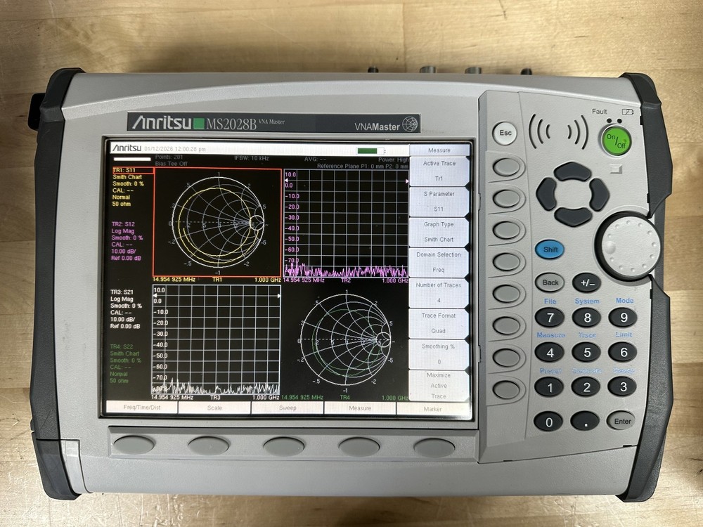 Anritsu MS2028B 5kHz - 20GHz VNA Master Vector Network Analyzer Opt 2/10/11/19