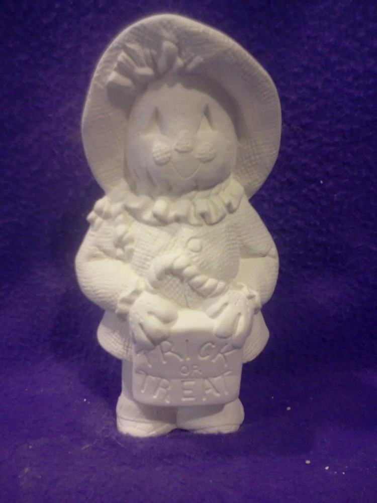Scarecrow 8" Ceramic Bisque, Ready to Paint