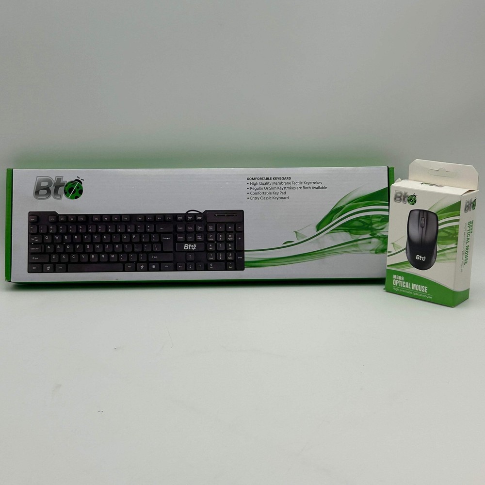 Bt M309 Optical Mouse + Keyboard Bundle Black - Open Box
