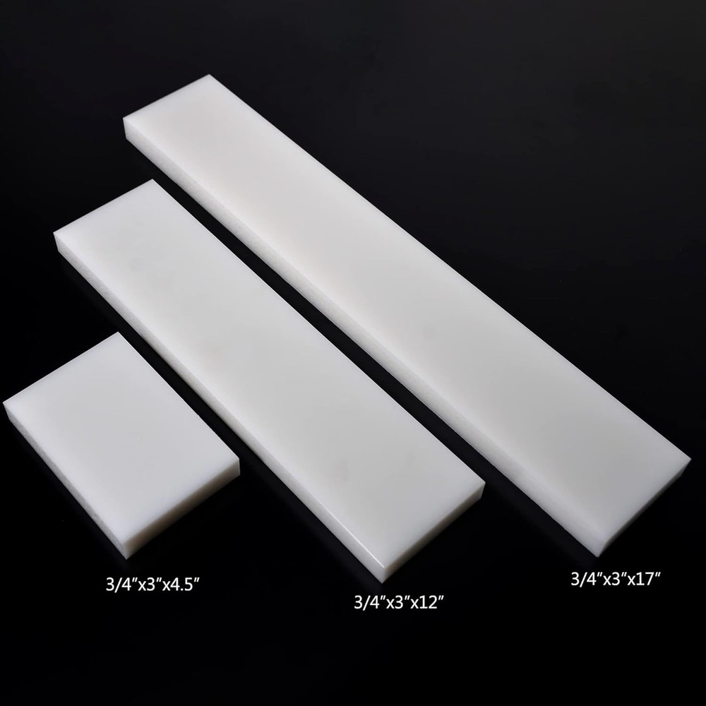 HDPE Block White PE Polyethylene Rectangular Solid Plastic Tapping Block High...