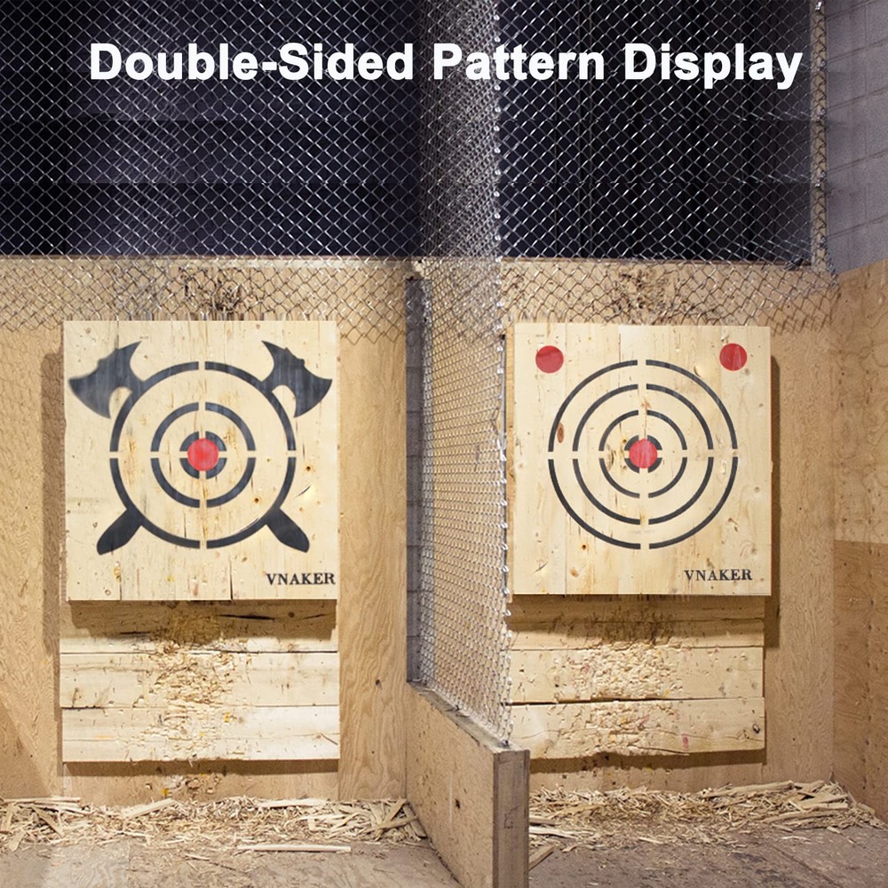 Wooden Axe Throwing Target & Throwing Target with Steel Chain