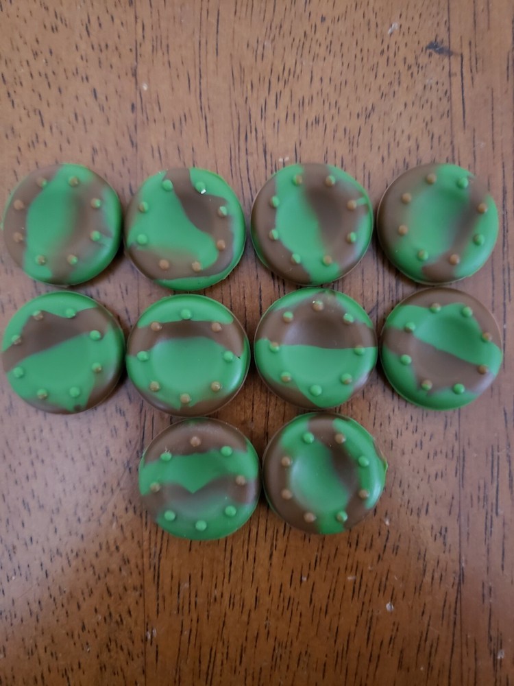 Brown & Green Camo Controller Grips 5 Pairs