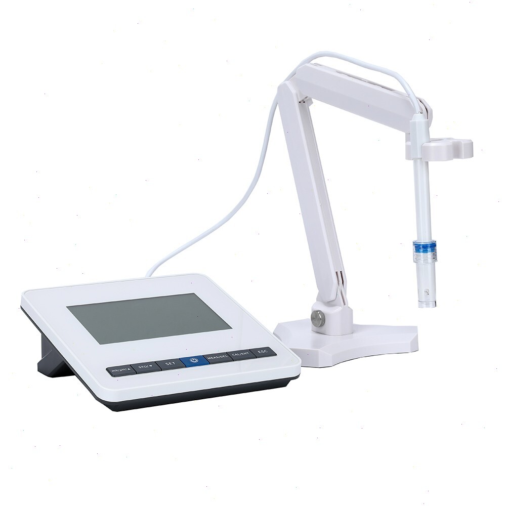 Benchtop PH Meter PH Tester with Buffer Powder 50 Groups Data Storage -2.00～18.0