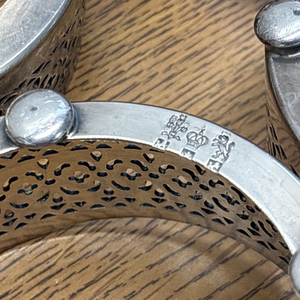 Antique 6 E.G. Webster & Son 1900s Silver Plate Ramkin Springer Austria Holders