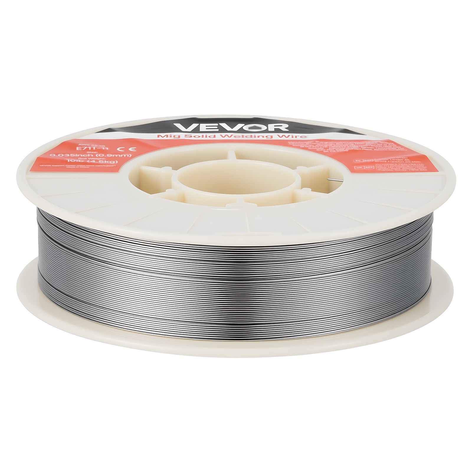VEVOR Flux Core MIG Welding Wire E71T-11 0.035" 10LB Gasless Mild Steel MIG Wire