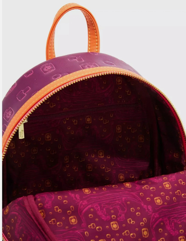 Loungefly Mini Backpack TANGLED RAPUNZEL FLYNN Glow in Dark Boat Scene Pink