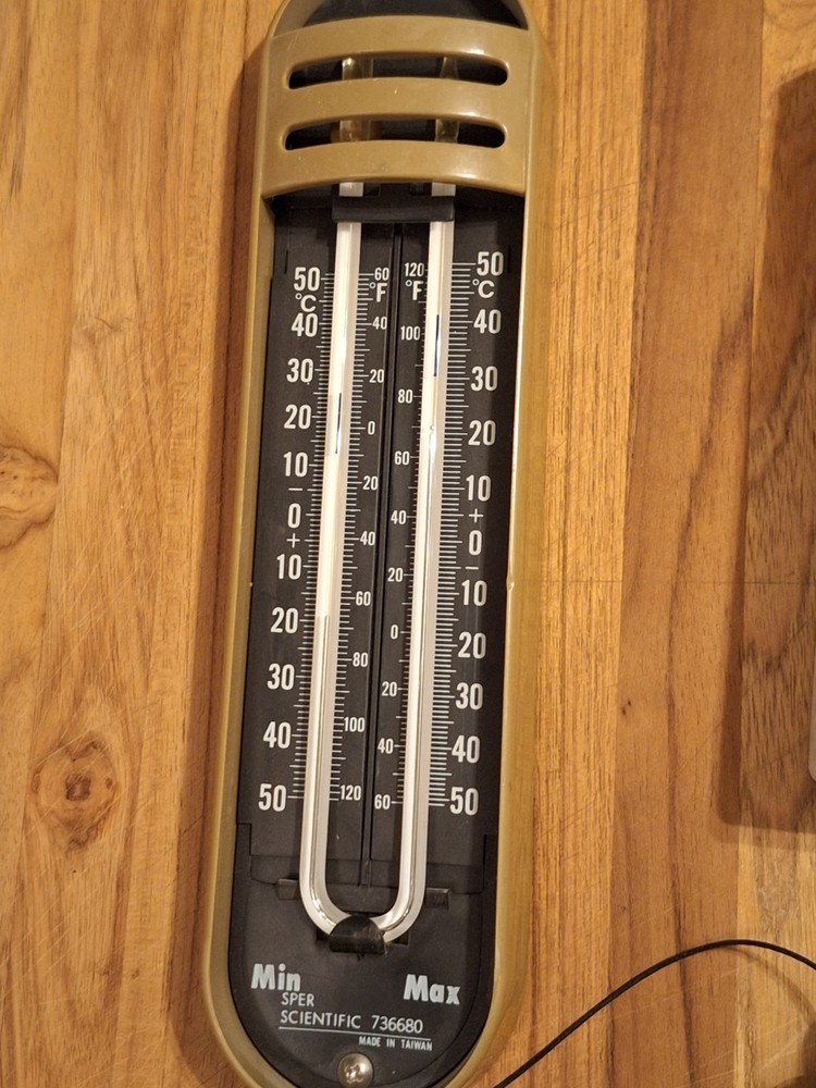 Dwyer Mark II Wind Speed Indicator And Scientific Thermometer