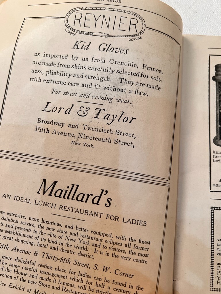 Astor Theater Program Oct 26 1908 William Hodge Henry Jewett Man From Home