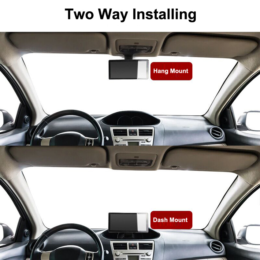 Panorama 10.36" Quad Monitor 360° Parking System DVR Backup HD Cameras Truck RV