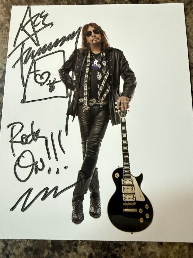 Ace Frehley Signed 8x10