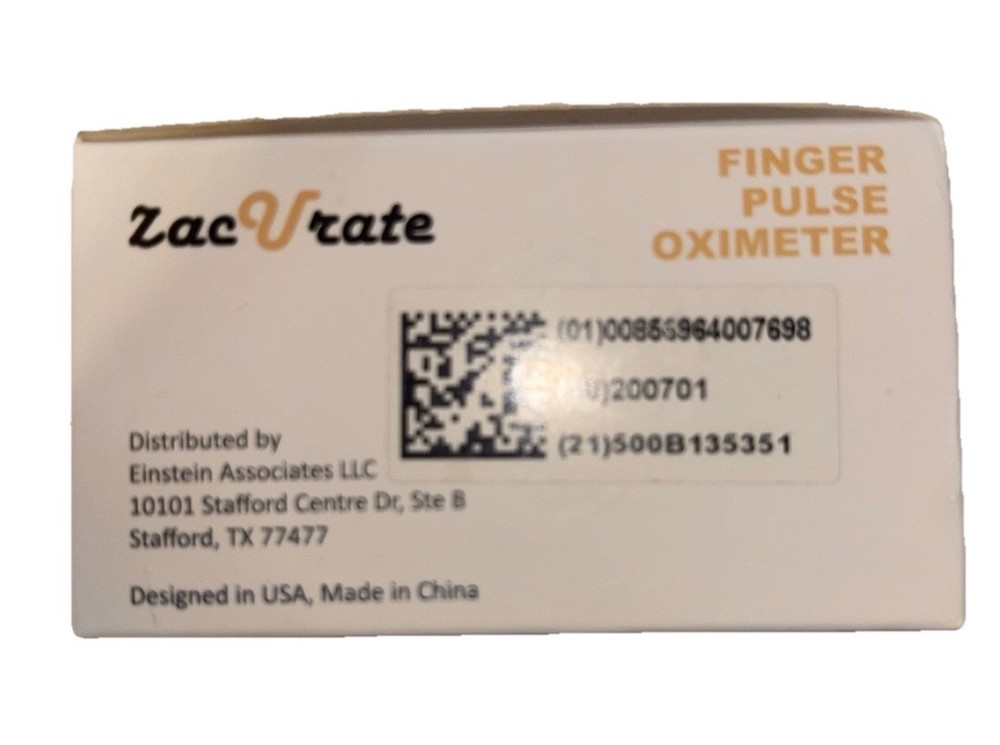 ZACURATE 500DL FINGER PULSE OXIMETER