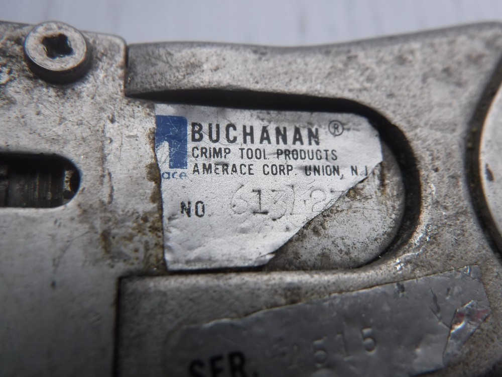 Buchanan 613L27 Hand Crimper