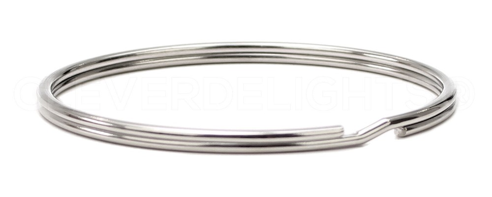 25 Pack - 3" Key Rings - Heavy Duty Large Split Key Ring - 3 Inch Diameter