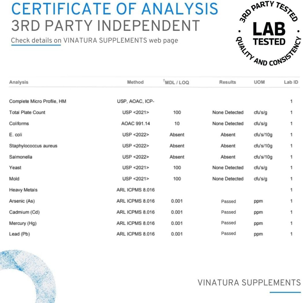Red Vine Leaf & Horse Chestnut Extract - Circulation Support 60 Caps