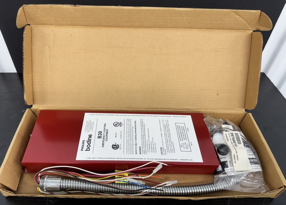Philips Bodine B30 Self-testing Emergency Lighting Equipment, B30REDM