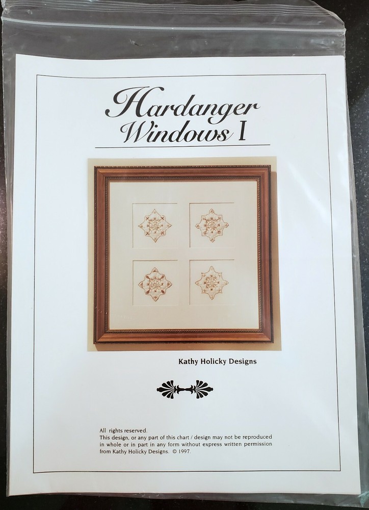 Kathy Holicky Designs Hardanger Windows I Pattern, 1997, New