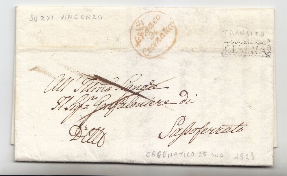 LL135-STATO Pontifical-Romagna Pref.cesenatico X Sassoferrato