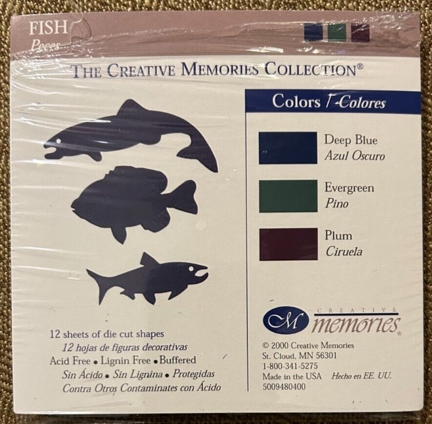 Creative Memories - Fish die cut - Deep Blue