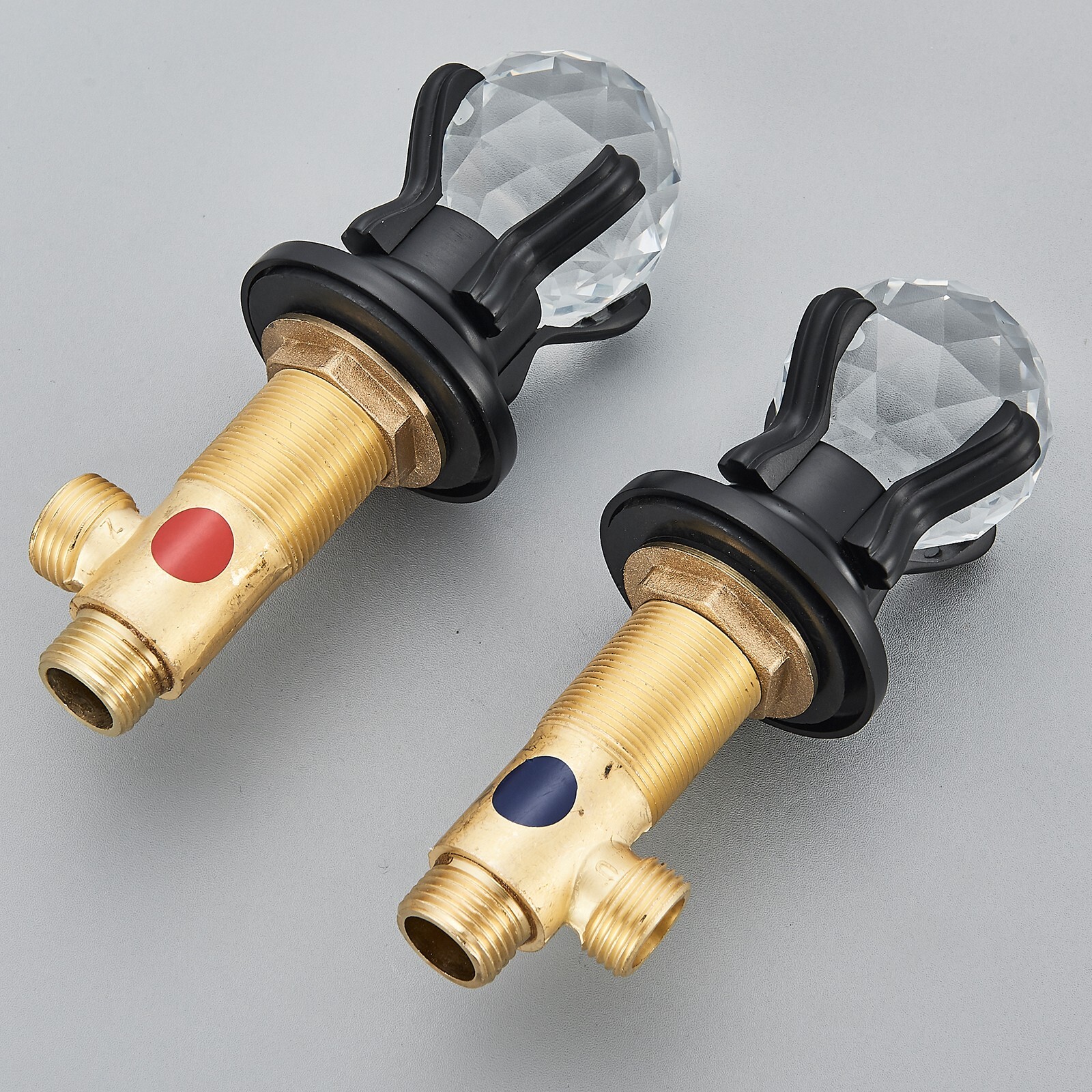 Matte Black 3 Holes Sink Faucet Waterfall Bathroom Basin Vanity Mixer 2 Handle